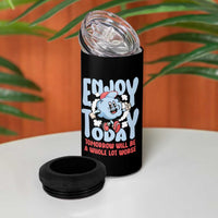 Mental Health Crisis 4 in 1 Can Cooler Tumbler Enjoy Today Tomorrow Will Be A Whole Lot Worse Existential Dread