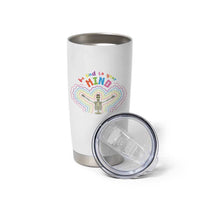 Mental Health Tumbler Cup Be Kind To Your Mind Self Care Rainbow Skeleton