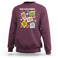 Mental Health Reminders Motivation Sweatshirt - Wonder Print Shop