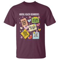 Mental Health Reminders Motivation T Shirt - Wonder Print Shop