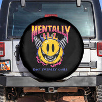 Mental Health Spare Tire Cover Mentally Ill But Totally Chill Emotion Faces