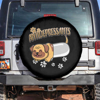Mental Health Dog Lover Spare Tire Cover Antidepressants Dog Puppy Pill