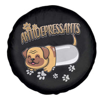 Mental Health Dog Lover Spare Tire Cover Antidepressants Dog Puppy Pill