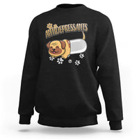 Mental Health Dog Lover Sweatshirt Antidepressants Dog Puppy Pill - Wonder Print Shop