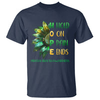 Mental Health T Shirt HOPE Hold On Pain Ends Suicide Prevention - Wonder Print Shop