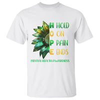 Mental Health T Shirt HOPE Hold On Pain Ends Suicide Prevention - Wonder Print Shop