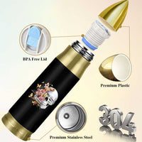 Mental Health Bullet Tumbler Good Energy Is Contagious Skull Flowers