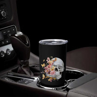 Mental Health Tumbler Cup Good Energy Is Contagious Skull Flowers