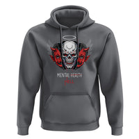 Mental Health Hell Satan Skull Hoodie - Wonder Print Shop