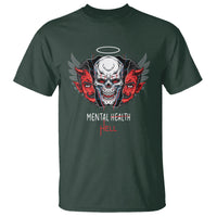 Mental Health Hell Satan Skull T Shirt - Wonder Print Shop