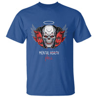 Mental Health Hell Satan Skull T Shirt - Wonder Print Shop