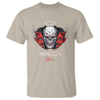 Mental Health Hell Satan Skull T Shirt - Wonder Print Shop
