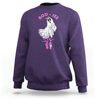 Halloween Sweatshirt Boo-Jee Ballerina Spooky Season Cute Ghost - Wonder Print Shop