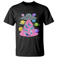 Cat Lover T Shirt UFO Catches Cat Into Space - Wonder Print Shop