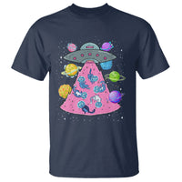 Cat Lover T Shirt UFO Catches Cat Into Space - Wonder Print Shop