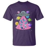 Cat Lover T Shirt UFO Catches Cat Into Space - Wonder Print Shop