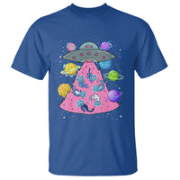 Cat Lover T Shirt UFO Catches Cat Into Space - Wonder Print Shop