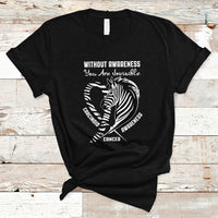 Without Awareness You Are Invisible Carcinoid Cancer T Shirt - Wonder Print Shop