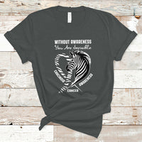Without Awareness You Are Invisible Carcinoid Cancer T Shirt - Wonder Print Shop