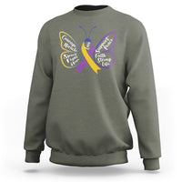 Fight Bladder Health And Cancer Awareness Butterfly Sweatshirt - Wonder Print Shop