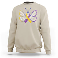 Fight Bladder Health And Cancer Awareness Butterfly Sweatshirt - Wonder Print Shop