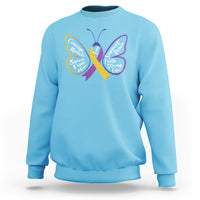 Fight Bladder Health And Cancer Awareness Butterfly Sweatshirt - Wonder Print Shop