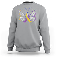 Fight Bladder Health And Cancer Awareness Butterfly Sweatshirt - Wonder Print Shop