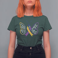 Fight Bladder Health And Cancer Awareness Butterfly T Shirt For Women - Wonder Print Shop