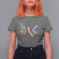 Fight Bladder Health And Cancer Awareness Butterfly T Shirt For Women - Wonder Print Shop