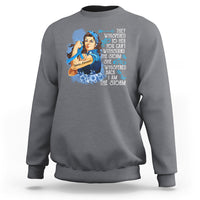 Whispered Back I'm The Storm Diabetes Cancer Awareness Month Sweatshirt - Wonder Print Shop