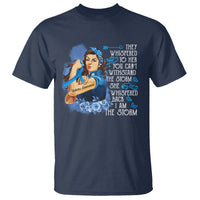 Whispered Back I'm The Storm Diabetes Cancer Awareness Month T Shirt - Wonder Print Shop