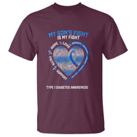 My Son's Fight Is My Fight Type 1 Diabetes Awareness T Shirt - Wonder Print Shop
