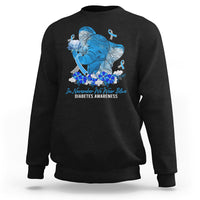 In November We Wear Cute Blue Elephant Diabetes Awareness Sweatshirt - Wonder Print Shop