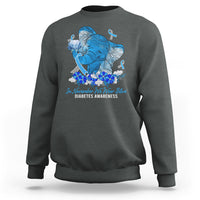 In November We Wear Cute Blue Elephant Diabetes Awareness Sweatshirt - Wonder Print Shop