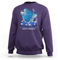 In November We Wear Cute Blue Elephant Diabetes Awareness Sweatshirt - Wonder Print Shop
