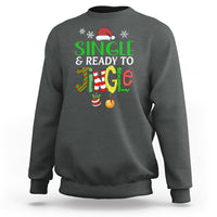 Single And Ready To Jingle Funny Christmas Ball Sweatshirt - Wonder Print Shop