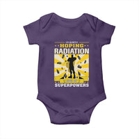 Chemotherapy Awareness Baby Onesie Radiation Gives Me Superpowers