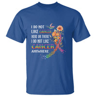 I Do Not Like Cancer Here Or There Anywhere Rainbow Ribbon T Shirt - Wonder Print Shop