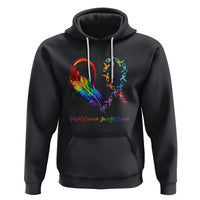 Fight Cancer In All Color Fighter Rainbow Ribbon Hoodie - Wonder Print Shop