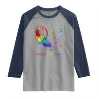 All Cancer Raglan Shirt Fight Cancer In All Color Fighter Rainbow Ribbon