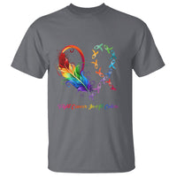 Fight Cancer In All Color Fighter Rainbow Ribbon T Shirt - Wonder Print Shop