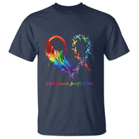 Fight Cancer In All Color Fighter Rainbow Ribbon T Shirt - Wonder Print Shop
