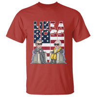 Presidents Day T Shirt Like A Boss Washington Lincoln Abe George US Flag - Wonder Print Shop