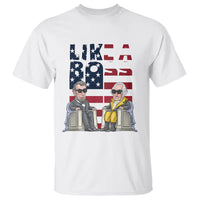 Presidents Day T Shirt Like A Boss Washington Lincoln Abe George US Flag - Wonder Print Shop