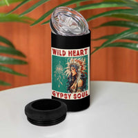 Native American 4 in 1 Can Cooler Tumbler Wild Heart Gypsy Soul Women