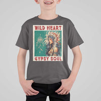 Native American T Shirt For Kid Wild Heart Gypsy Soul Women - Wonder Print Shop