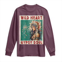 Native American Long Sleeve Shirt Wild Heart Gypsy Soul Women