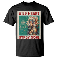 Native American T Shirt Wild Heart Gypsy Soul Women - Wonder Print Shop
