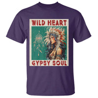 Native American T Shirt Wild Heart Gypsy Soul Women - Wonder Print Shop