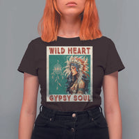 Native American T Shirt For Women Wild Heart Gypsy Soul Women - Wonder Print Shop